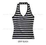 Molly Stripe Halter Sleeveless