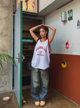 Rich Club Loose Color Matching Sleeveless