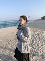  HIGHNECK BUTTON KNIT
