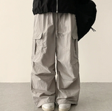 Lead Knee Pin Tuck Hem String Wide Pants