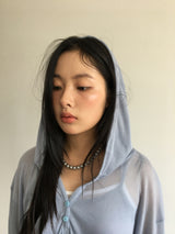 Black pearl necklace (1color)
