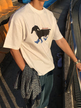 [A-T0087] ダックスフント半袖Tシャツ