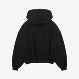 Oversized Full Zip Hoodie - Black