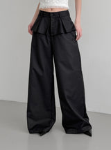 Ella Button Flare Skirt Pants