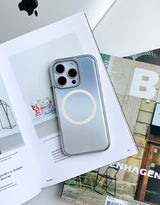 [MADE]BLUR シルバーエポキシ MagSafe iPhoneケース