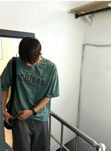 ウォッシュドミシガン半袖Tシャツ