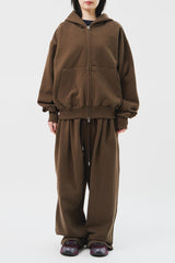 Jeff Cropped Zip Hoodie (3color)
