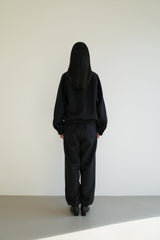 Wool zipup jumper, Black