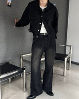 [4SEASON] Flare washing denim pants(2color)
