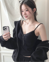 アベピンシャーリングスリーブTシャツ