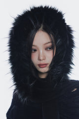 キャリーフードマフラー black