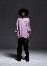 GRAPHIC PIGMENT LONG SLEEVE (PURPLE)