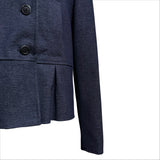 (2color) ペプラムダブルブレスティドツイルショートジャケット
