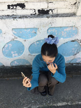 Ruffled Check Scrunchie (2color)