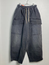 Two Pocket Balloon Big Denim Pants 2C