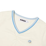 VネックスリムフィットTシャツ [IVORY]