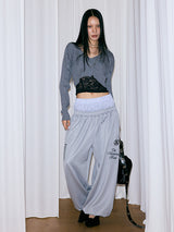 V NECK LAYERED KNIT
