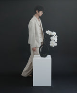 [DOJINOI] LINEN WIDE PANTS OATMEAL