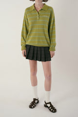 Cozit stripe knit_olive