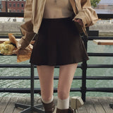 [BELLIDE MADE] Loose A-line pleated skirt