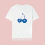 マ・シェリーレースTシャツ ホワイト