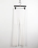 [Underpants attached] トシュレイヤーシースルーレースブーツカットレギンス