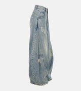 Cotton Blue Vintage Denim Pants