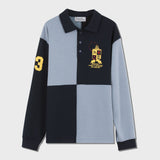 SQUARE PK SHIRT (BLUE/NAVY)