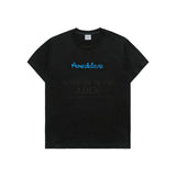 24FW CHAIN EMBOSSING SCRIPT PRINTING SHORT SLEEVE T-SHIRT BLACK
