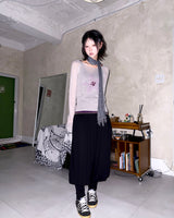(3color) Soft Flower Sheer Wool Knit
