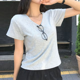 [MADE/S,M] ベーシックレーヨンVネック半袖Tシャツ