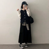 Beads banding cancan long skirt