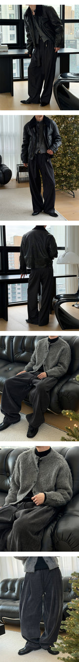 [Unisex] Angora crop cardigan(2color)