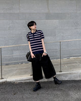 Diron Striped Henley Knit