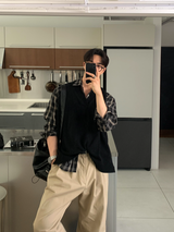  First Overfit V-Neck Knit Vest