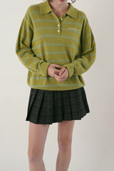 Cozit stripe knit_olive