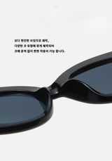 [Unisex] オーバルポイントティンテッドサングラス (2 colors)