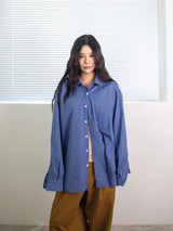 26ss Modern loosefit One pocket Check shirts 2color