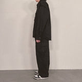 グランジプレーンシャツ_ブラック