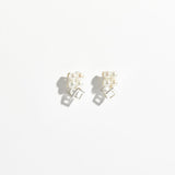 Frame Cube Pearl Open Ring