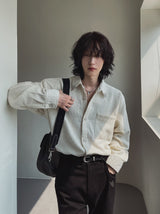Arrow brooch tweed shirt