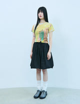 CH刺繍ロゴWOMAN Tシャツ(イエロー)