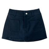  Even Two Pocket Span Mini Skirt (3 colors)