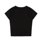 ベイウォッチ クロップTシャツ (BLACK) F25QB103