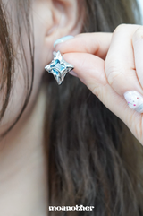 [Aespa Ning Ning Pick] アンバルダイヤモンドカラフルピアス