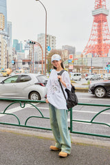 KIRSH X TOKYO シティアートワークTシャツ【ホワイト】