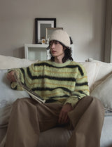 Leni Stripe Angora Knit