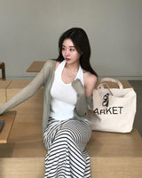 [MADE] Pail, see-through long sleeve cardigan