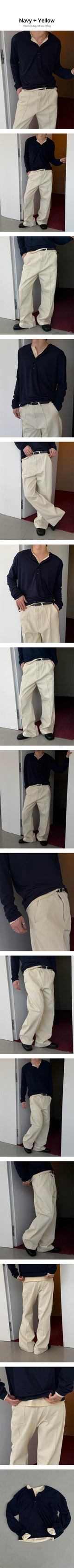 Color henry neck long sleeves(8color)