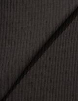 アシンメトリック リブ オフショルダー Tシャツ(CHARCOAL)
